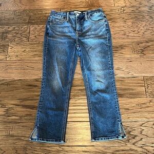 Jen 7 By 7 For All Mankind High Rise Capri Size 4